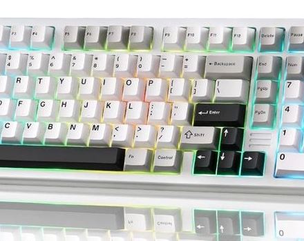 机械键盘 全铝机身 无线三模 RGB背光 客制化键盘 细节图2